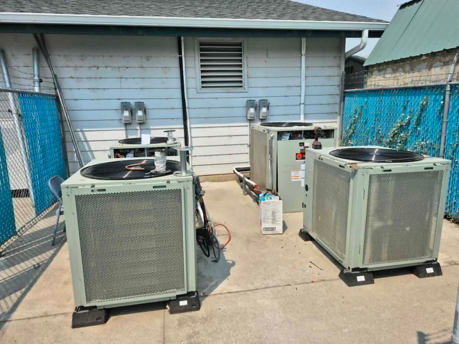40 tons of HVAC condensers installed at the Boys & Girls Club in Brewster