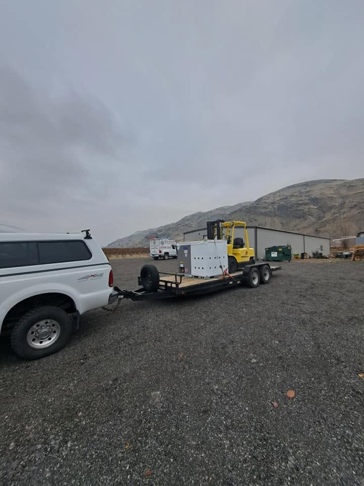 10-ton Carrier unit staged on the trailer